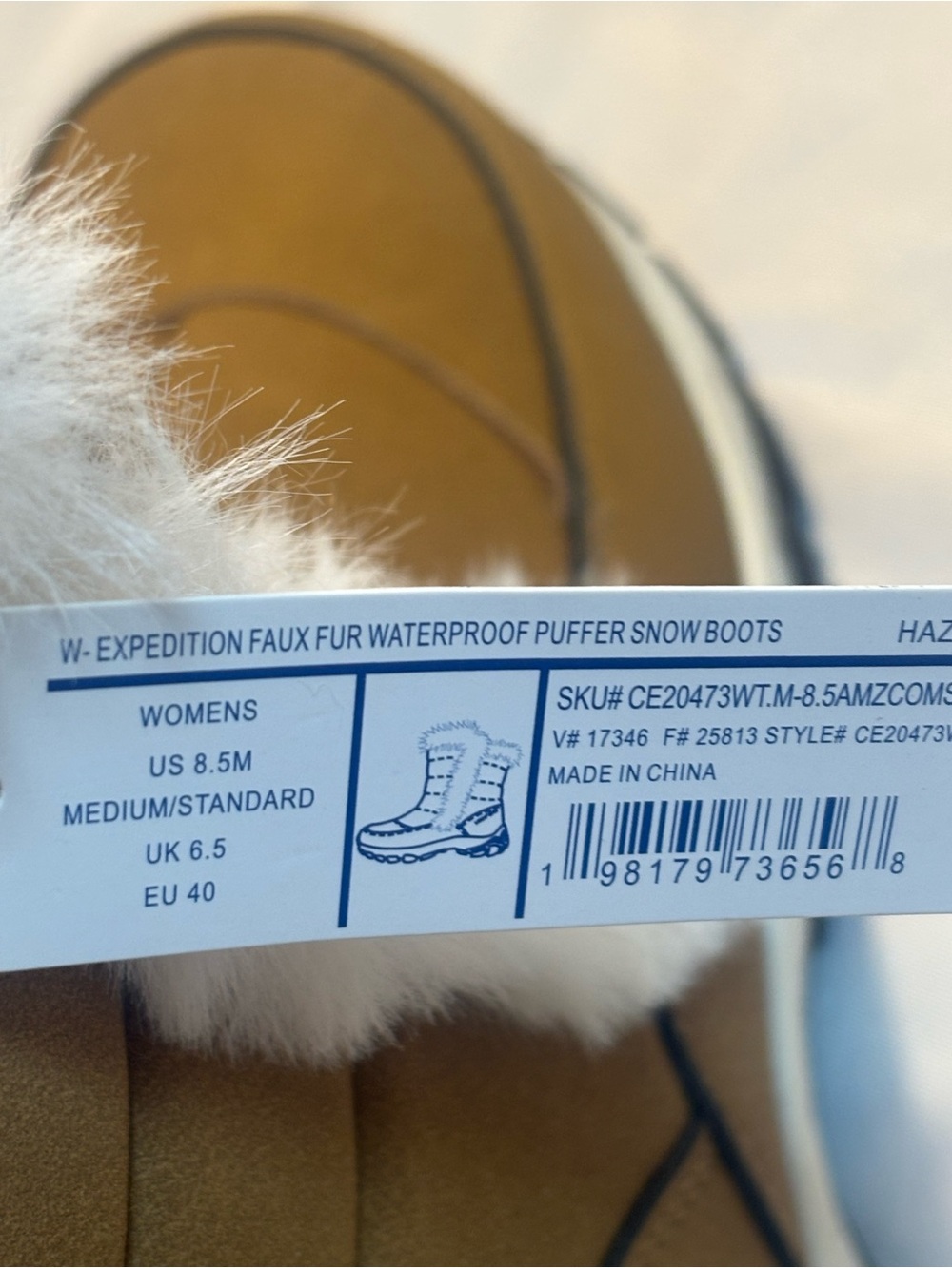 Lands' End Expedition Waterproof Women's Winter Boots Size 8.5 New - Picture 7 of 12